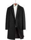 AVORIO™ | BLACK WOOL TRENCH COAT