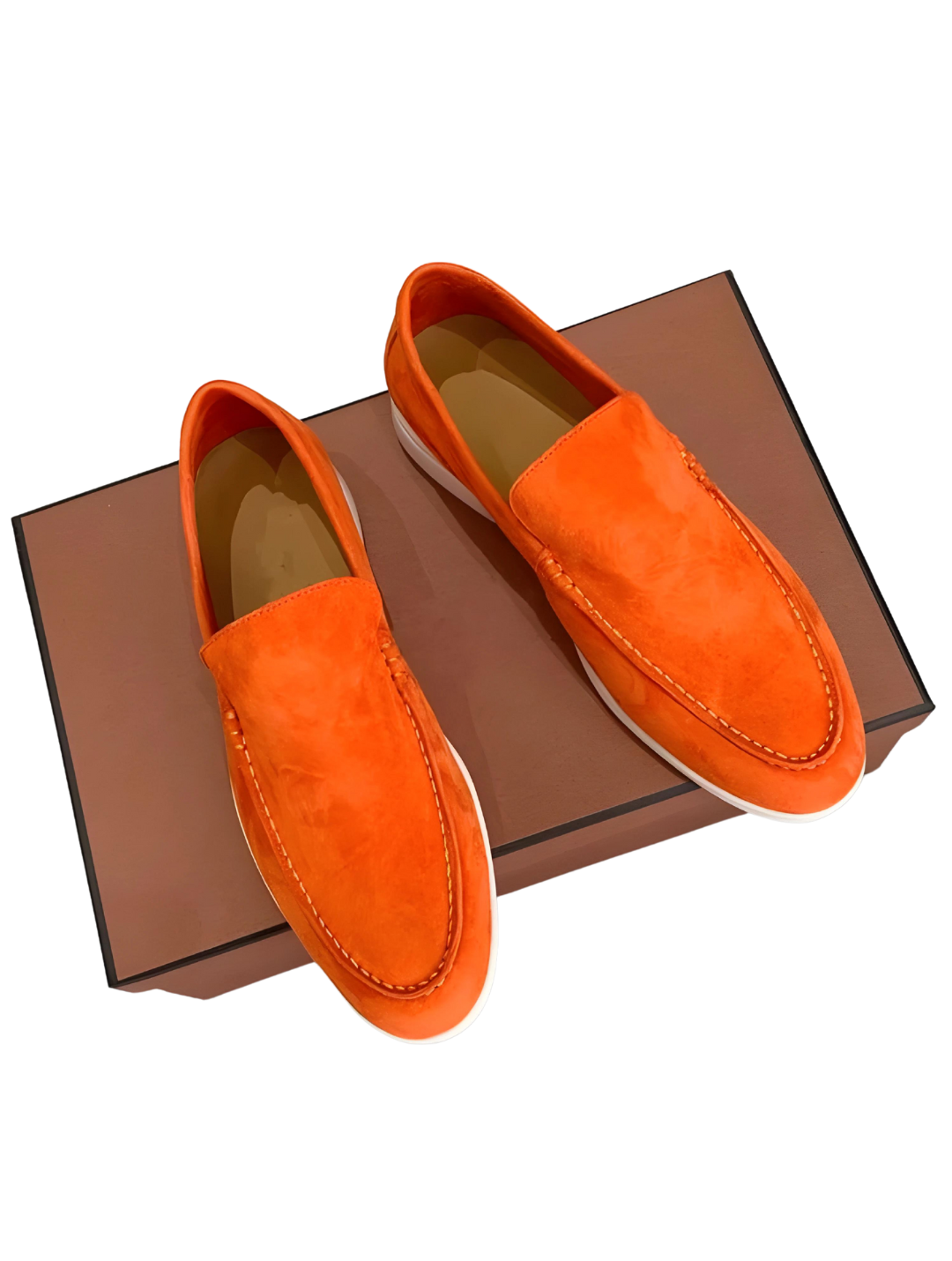 AVORIO™ | ORANGE SUEDE LOAFERS V2