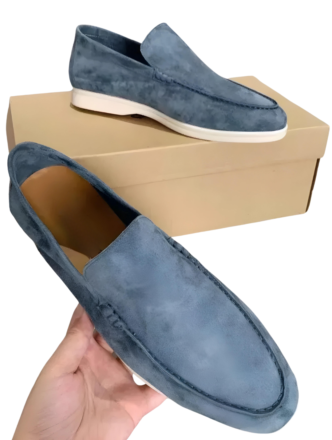 AVORIO™ | SKY BLUE SUEDE LOAFERS V2