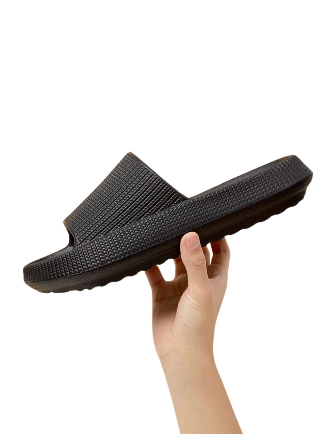 AVORIO™ | BLACK COMFY SLIDES