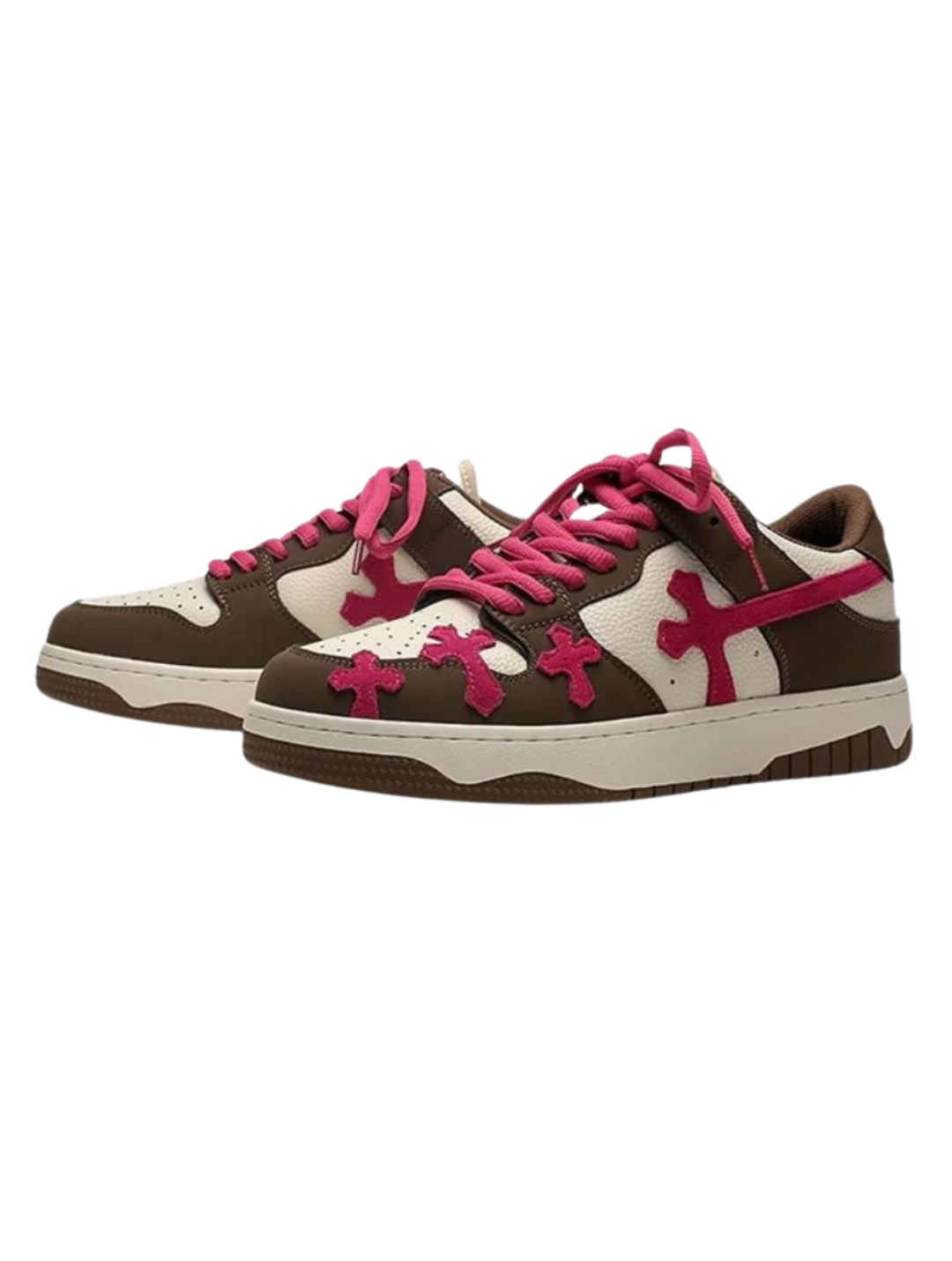 REBELSTRIDE™ | PINK CROSS SNEAKERS