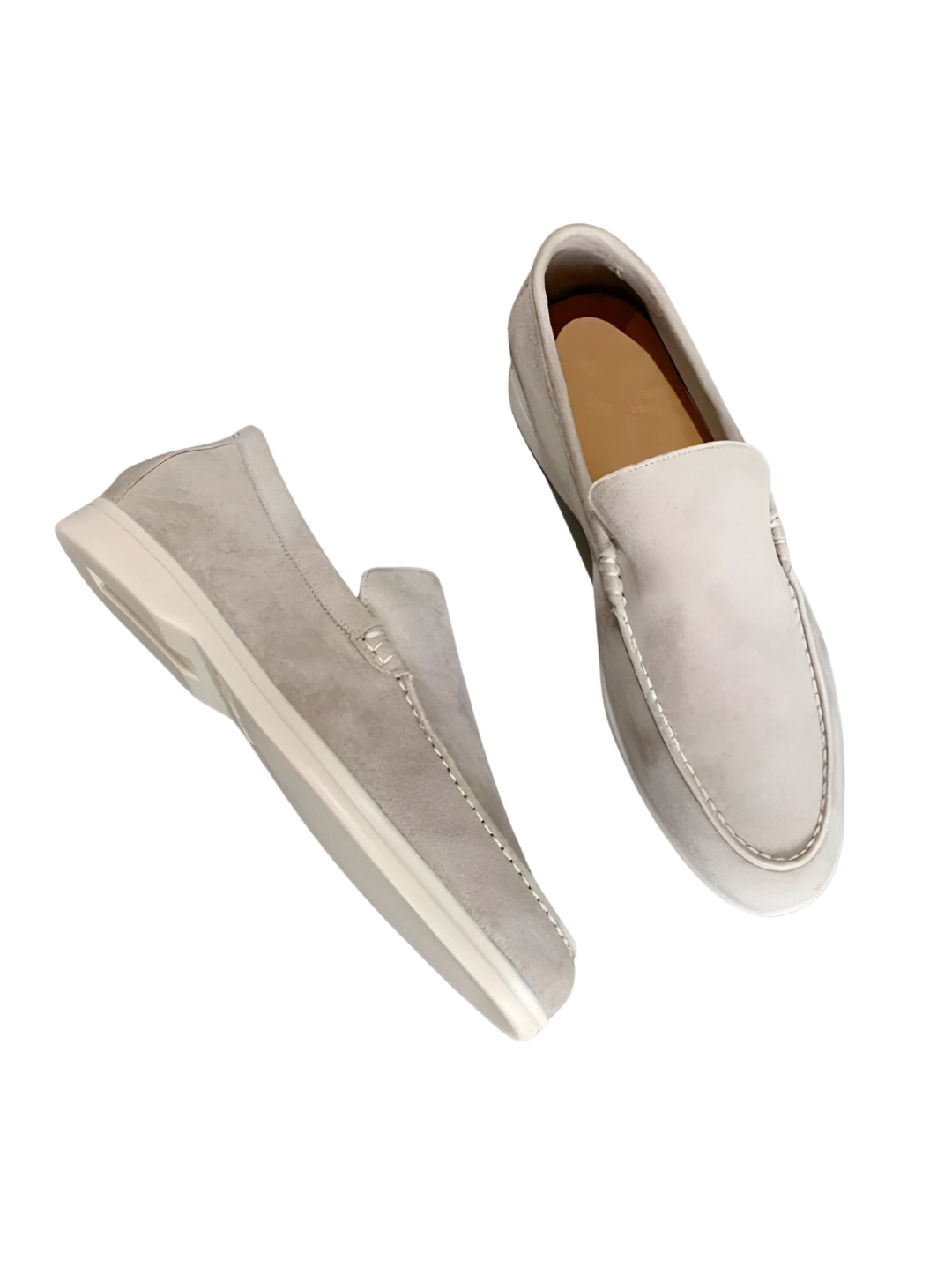 AVORIO™ | BEIGE SUEDE LOAFERS V2