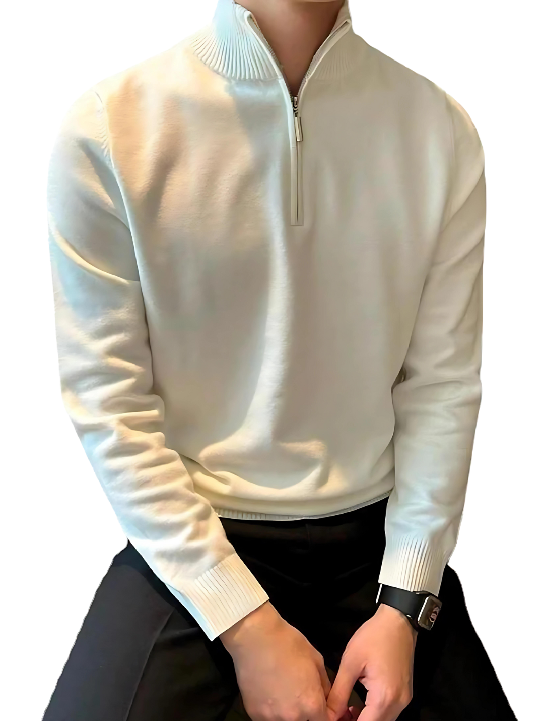 COSTELLO™ | HALF ZIP WHITE