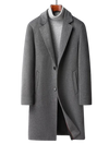 AVORIO™ | DARK GREY WOOL TRENCH COAT