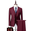 AVORIO™ | RED WINE 3 PIECE SUIT SET